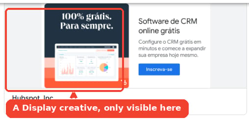 Filter to Display or YouTube to see the Performance Max creatives no keyword tool can show