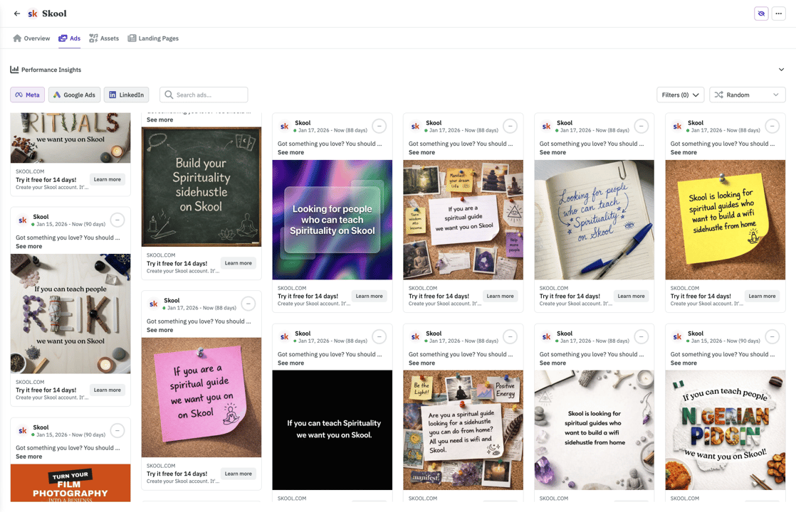 Research studio screenshot