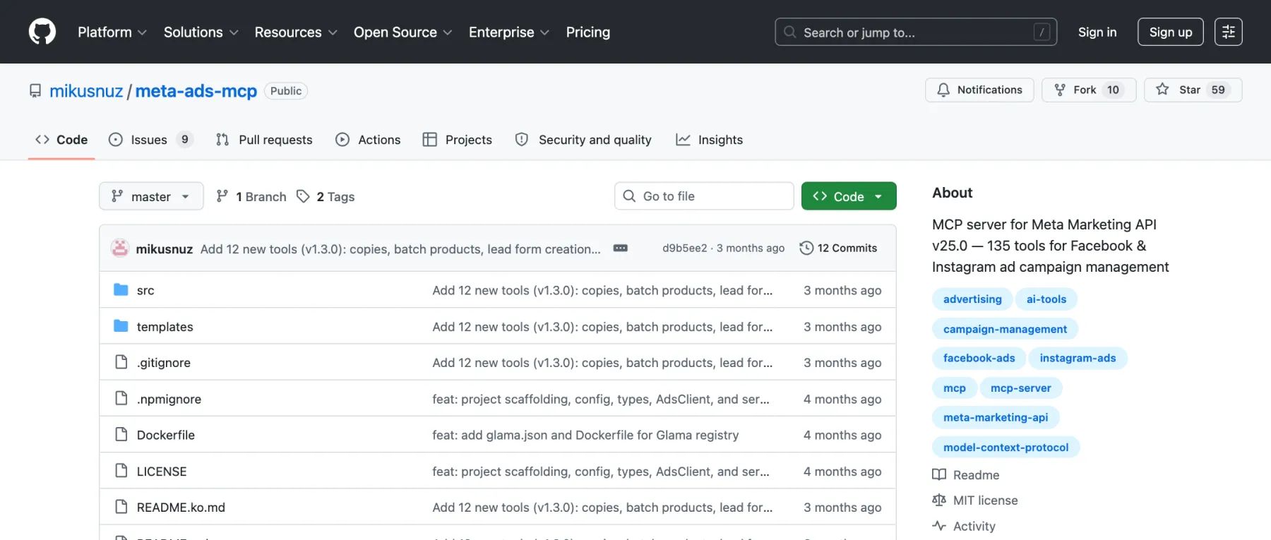 mikusnuz/meta-ads-mcp for Meta Ads